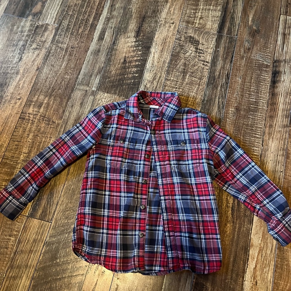 Gymboree Vibrant Plaid Button Down Shirt